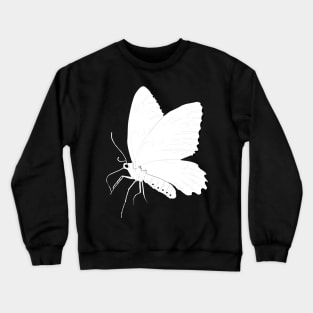 Line Drawing : Butterfly Portrait Crewneck Sweatshirt